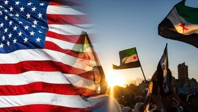 ABD bayrağı, Şam’da yeniden göndere çekildi