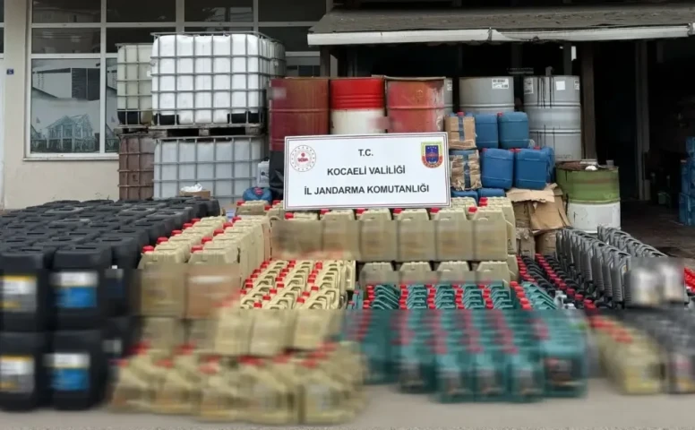 21 bin 600 litre sahte madeni yağ ele geçirildi